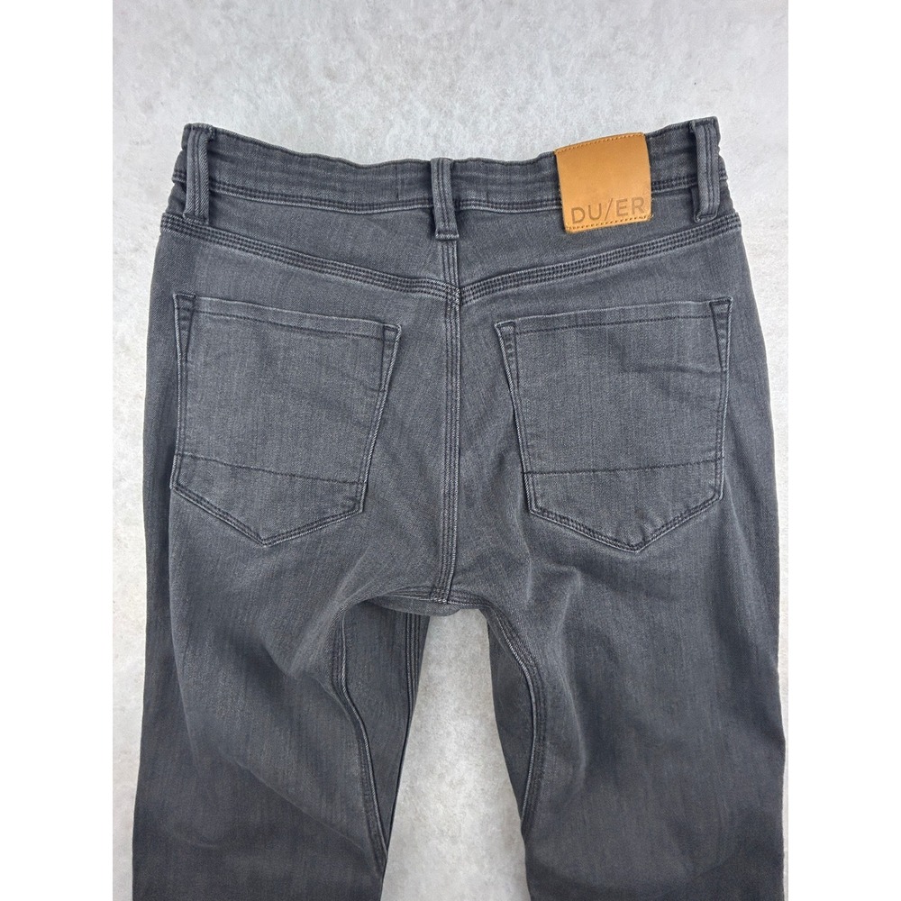 DUER L2X Slim Fit Jeans Mens 30x34 Coolmax Performance Gray - Picture 6 of 16
